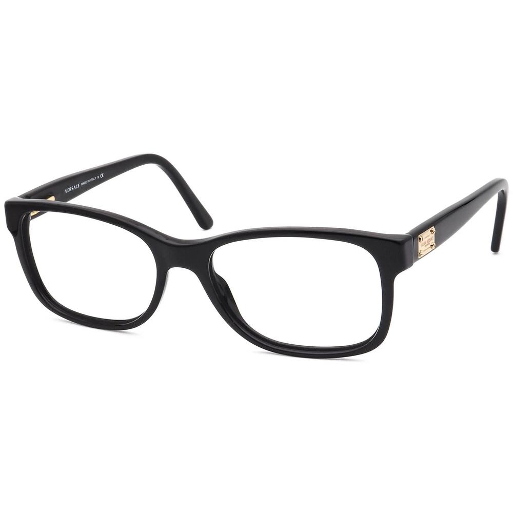 Versace 3173 GB1 Polished Black Made in Italy Eyeglasses 56-17-140